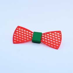 Bowtie with cubic pattern