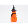 Pumpkin snowman